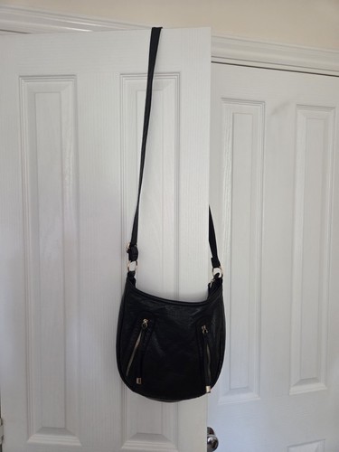 Black faux soft leather - soft,