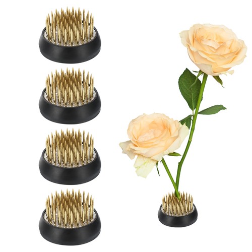 4pcs flower frog round brass - frog,,