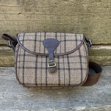 Genuine Barbour Tweed Ammunition Shotgun Cartridge Game Bag Grouse Pheasant 