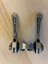 Vintage Shimano 600 Arabesque Band On Down Tube Friction Gear Levers