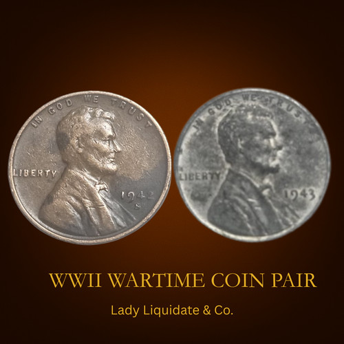 1942 bronze 1943 p steel - 1942-s, 1943-p