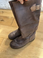 Zoo Aquastop Waterproof Brown Nubuck Leather Country Boots Size 41