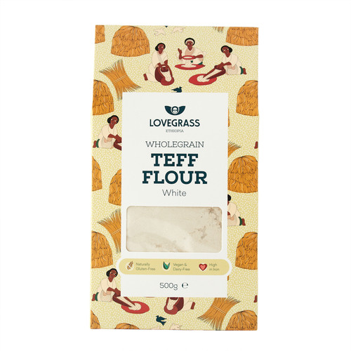 White teff flour - white, (500g)