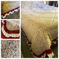 VTG 80's JC PENNY BROWN FLORAL