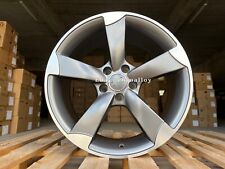 4 x 18 Inch 5x112 8J RS3 Style Polished Grey Alloy Wheels: Fits For Audi A3 A4