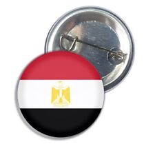 Egypt Flag Button Badge Pin