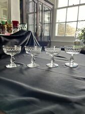 4 Baccarat Crystal Champagne Glasses Belle Epoque