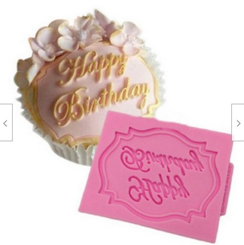 Happy birthday silicone icing - happy,