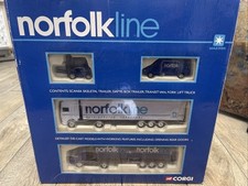 CORGI TY99143 'NORFOLKLINE  SCANIA/DAF/TRANSIR/FORKLIFT SET' 1:64