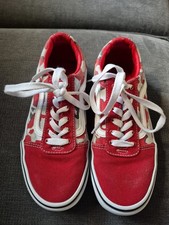 Boys Red Van Trainers