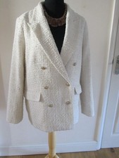 LADIES 'H & M' BOX STYLE JACKET -  SZ M - VGC