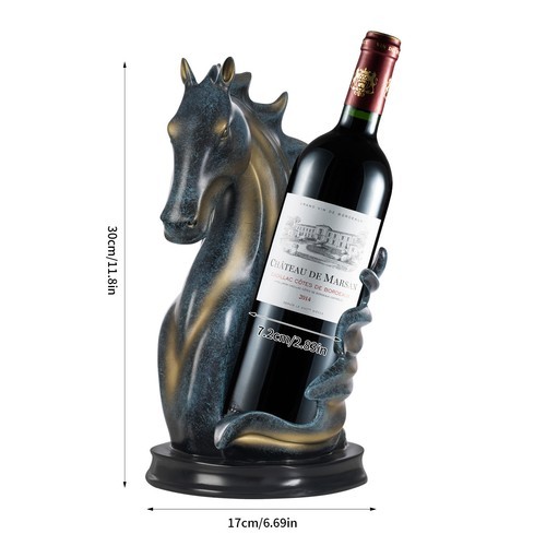 Wine bottle holder horse - bottle,
