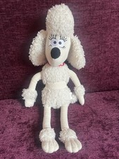 RARE Wallace and Gromit Plush 21-inch Fluffles The Poodle Aardman Plush Toy