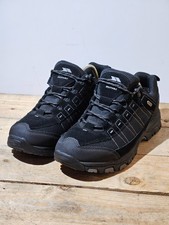 NEW TRESPASS MENS BLACK HIKING WALKING SHOES TRAINERS SIZE UK 12 EU 46 US 13