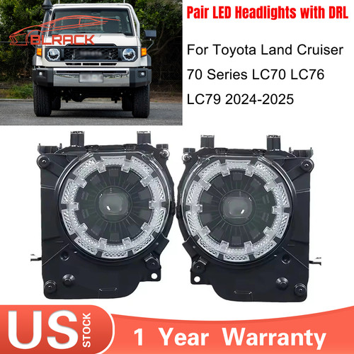 Pair led headlights drl - headlights, for