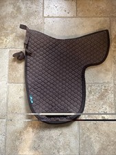 Nuumed Hi Wither WH/Show Brown Numnah Saddle Pad Size medium (16.5 Saddle)