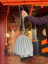 Croft Pendant Grey Concrete Lamp, £300