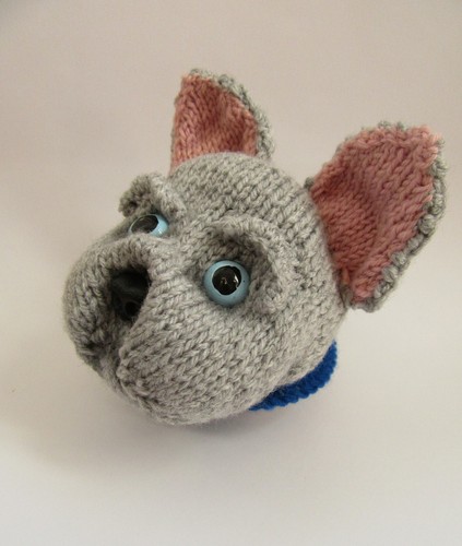 Knitting pattern french - knitting, bull