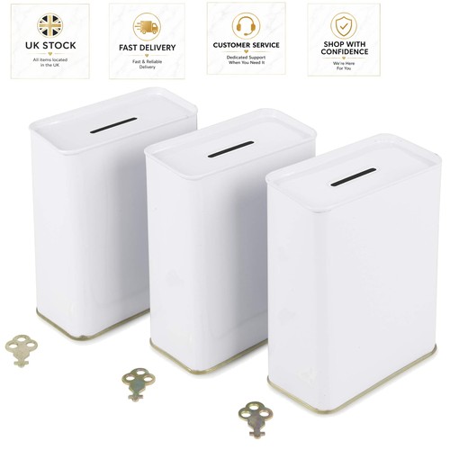 Secure blank white tin - blank,