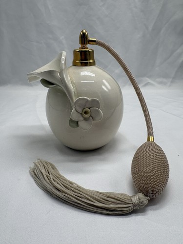 Vintage perfume atomizer white - perfume,