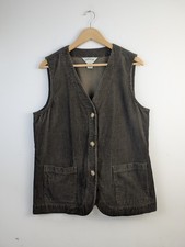 Vintage Orvis Chocolate brown Academia Corduroy Waistcoat Hunting fishing Vest L