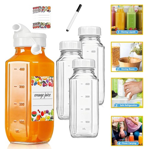 Glass juice bottles - glass,