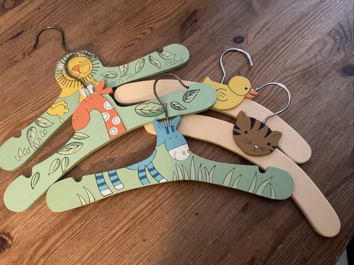Children wooden coat hangers - wooden,