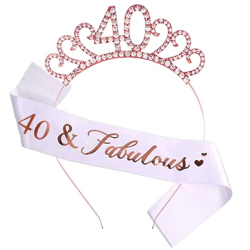 40th birthday sash and - 40th,