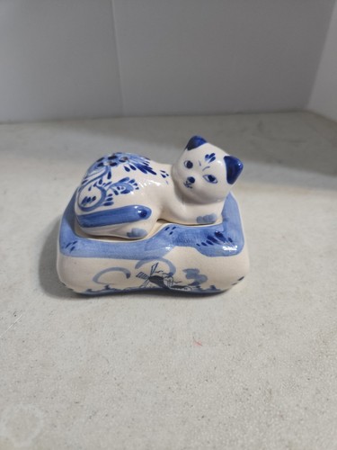 Vintage handpainted delft blue - handpainted,