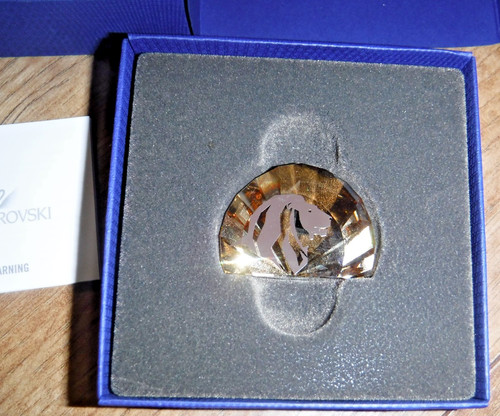 Swarovski silver crystal lion - silver,