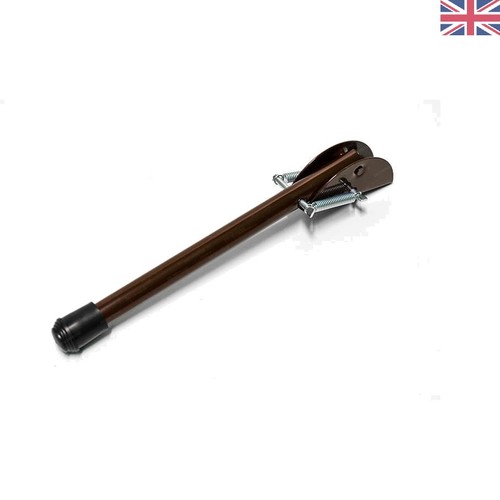 Elegant brown spring door stop - spring,