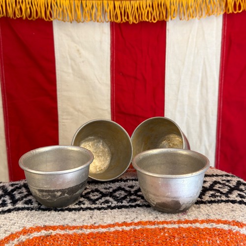 Set four vintage aluminium - set,