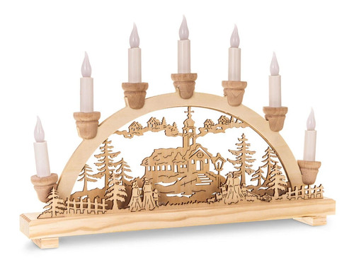 Christmas wooden candle bridge - wooden,