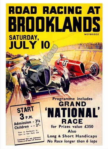 Brooklands 1930 motor car - brooklands,