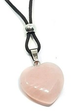 Rose Quartz Heart Pendant Love