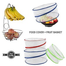 3 x Food Covers Pop Up Mesh