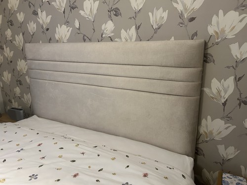 Beige headboard for double - headboard,