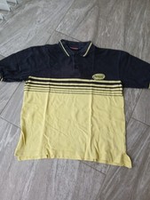 Jordan Benson And Hedges Polo Shirt Vintage Yellow And Black M