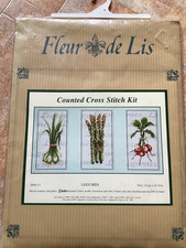 Anchor Fleur De Lis Counted