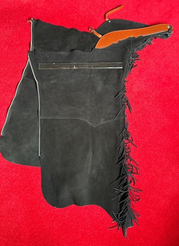Western chaps black - chaps,