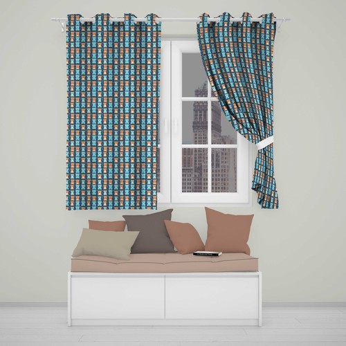 Blackout eyelet curtains - blackout,