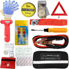 Car Safety Emergency Breakdown Kit,12pc Travel Tools For All Car, Van Use