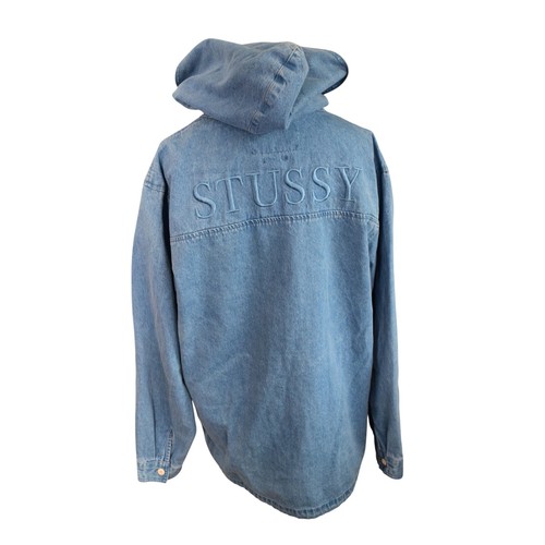 Stussy denim anorak - stussy,