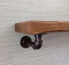 Aged rustic wooden shelf  7