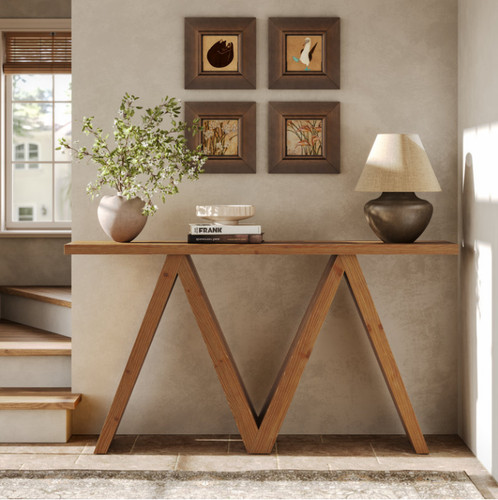 Inch solid wood console - solid,
