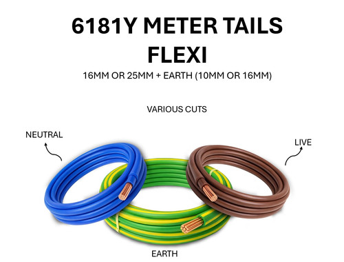 6181y meter tails 16mm 25mm - meter,