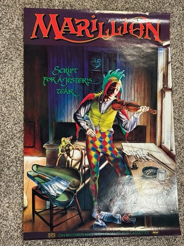 Marillion vintage 20x30 script - marillion,