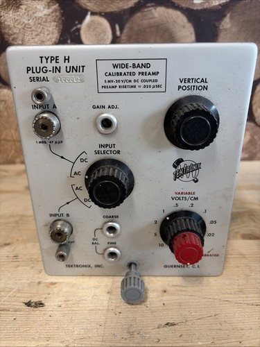 Tektronix type plug unit - type, h