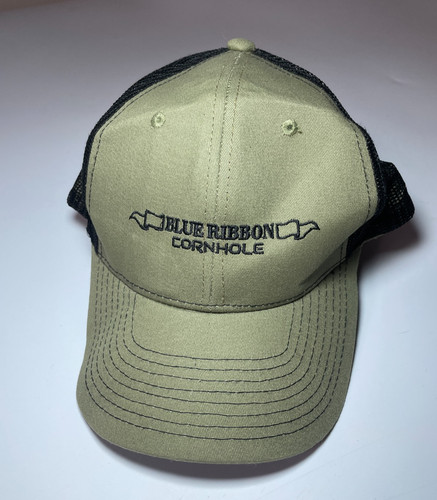 Blue ribbon cornhole trucker - ribbon,