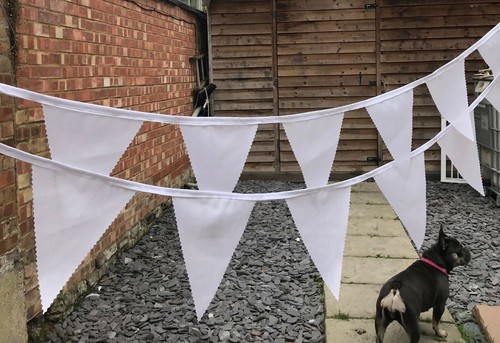 Fabric bunting vintage floral - fabric,